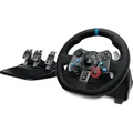 Produktbild: Logitech G29 Driving Force Gaming Rennlenkrad, Zweimotoriges Force Feedback, 900° Lenkbereich, Racing Leder-Lenkrad, Verstellbare Edelstahl Bodenp... - Schwarz