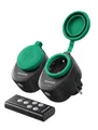 Produktbild: Funksteckdosen mit Fernbedienung Aussen 16A 3680W IP44 Außensteckdose mit Fe...