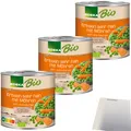 Produktbild: Edeka Bio Erbsen mit Möhrchen zart und natursüß 3er Pack 3x400g Dose usy Block