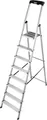 Produktbild: KRAUSE Stehleiter Safety, Aluminium, 1x8 Stufen, Arbeitshöhe ca. 370 cm