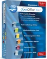 Produktbild: Open Office Premium 4.1.13 - Inkl. gedrucktes Handbuch, 1.000 Schriften / Kompatibel mit Word, Excel, für Windows 10 8 7