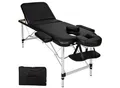 Produktbild: tectake® 3 Zonen Massageliege, Breite 61 cm, Polsterung 5 cm, mit Aluminiumgestell, 210 x 95 x 90 cm