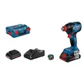 Produktbild: Bosch Professional 18V System Akku Drehschlagschrauber GDX 18V-210 C (max. Drehmoment 210 Nm, inkl. 1x GCY 42, 2x Akku ProCORE18V 4.0Ah, Schnellladegerät GAL 18V-40, L-BOXX)