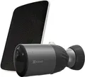 Produktbild: EZVIZ Akku Überwachungskamera, 1080p kabellose WLAN Kamera mit 7800mAh Akku, PIR Sensor, Aktive Verteidigung mit Sirene und Spotlights, Farbnachtsicht, 2-Wege-Audio, 32GB eMMC, BC1C Kit mit Solarpanel
