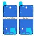 Produktbild: IS-TECK 2er Set Ersatz iPhone 14 15 16 Plus Pro Max Kleber Für Backcover und Gehäuse Rahmen Dichtung Sticker Wasserdichtung Glue Folie (iPhone 14 Plus)