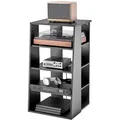 Produktbild: VEVOR 5-stufiger Medienständer, Medienständer für DVD-Player/Kabelboxen/Spielekonsolen, Audio Komponentenschrank, StereoKomponenten Rackschrank, höhenverstellbarer Medienaufbewahrungsschrank