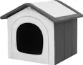 Produktbild: Hundehütte Hundeecke Ruhebereich Zwinger Tierheim Hundezwinger Haustierhütte Haustierzwinger - 44 x 38 x 45 cm [Größe: R2] - Asche Ökoleinen + Graphit Oxford