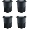 Produktbild: ENOVALITE LED Bodenleuchte Gartenstrahler 4er Set 4x5W 4x300lm IP67 Warmweiß Bodeneinbaustrahler