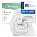 Produktbild: Dailydream Matratzen Topper 135x190cm | Memory Foam | 5cm hoch | Edition Aloe Vera, Model M | Zertifiziert & ergonomisch für unbequeme Matratze, Boxspringbett & Gästebett | Mattress Topper 135x190