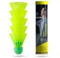 Produktbild: 5x Speedbadminton Federbälle gelb - schnell Badmintonbälle Indoor & Outdoor