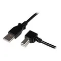 Produktbild: StarTech.com USB2.0 A auf B Kabel rechts gewinkelt - St/St - USB-Kabel - USB Typ A, 4-polig (M) - USB Typ B, 4-polig (M) - 2,0m (USB/USB2.0) - 90-Grad-Anschluss - Schwarz (USBAB2MR)