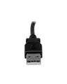 Produktbild: StarTech.com 2m USB 2.0 A to Right Angle B Cable M/M USB-Kabel Typ B 4-polig M bis M 2 m 90° Stecker Schwarz (USBAB2MR)