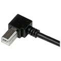 Produktbild: STARTECH 2m Right Angle USB B Cable Peripheriegeräte & Zubehör Kabel & Adapter - USB & Thunderbolt