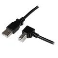 Produktbild: StarTech.com USB 2.0 A auf B Kabel (2m - rechts gewinkelt - St/St - USB Druckerkabel) Schwarz