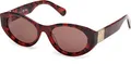 Produktbild: Max &Co MO0123 54E red havana 53/19/140 Damen Sonnenbrillen