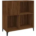Produktbild: Plattenschrank Braun Eichen-optik 84,5x38x89 Cm Holzwerkstoff - Vidaxl