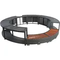 Produktbild: Whirlpool Umrandung Poolumrandung Poolverkleidung Rattan Rahmen Anthrazit-Grau - Grau