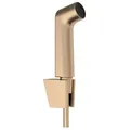 Produktbild: hansgrohe Bidette Duschkopf 29238140 1 Strahlart S wassersparend mit Porter S Duschkopfhalterung und Duschschlauch 125 cm, Brushed Bronze