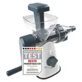 Produktbild: Fackelmann #easyprepare Saftpresse für Obst und Gemüse – Fruchtsaftpresse zum einfachen Entsaften – Manueller Entsafter inklusive Behälter mit Sieb (400 ml)