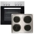 Produktbild: PKM Einbau Herd Set Edelstahl + Kochfeld 60cm BIC3 I-KP-IX-2