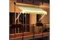 Produktbild: Swing&Harmonie Klemmmarkise LED - Balkonmarkise mit Kurbel Sonnenschutz Markise Terrasse Balkon 200/250/300/350 cm