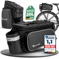 Produktbild: MIVELO Gepäckträgertasche Fahrradtasche für Gepäckträger erweiterbar 10-20 Liter