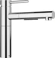 Produktbild: BLANCO ALTA-S-F II | Edelstahl | Küchenarmatur in chrom | Hochdruck | Mit herausziehbarem Schlauch | Vorfensterarmatur zur Montage vor einem Fenster | wassersparend | [4,5x23,2x22,6 cm]