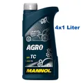 Produktbild: 4x1 Liter Mannol 2-Takt Agro Garden Rasenmäher Motoröl Gartengeräte API SG