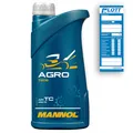 Produktbild: 1L Mannol Agro Motoröl für Rasenmäher 2-Takt Motoren Husqvarna JASO FB