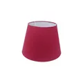 Produktbild: Lampenschirm Stofflampenschirm rund für E14/E27 Fassung H 16 x Ø 20 cm (rot)