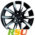 Produktbild: 4x Borbet CW5 black polished matt 6x16