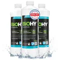 Produktbild: BiOHY Klarspüler (3 x 1 Liter) | Bio Geschirrspülmittel | ideal für alle Spülmaschinen | EXTRA STARKER Fettlöser für Gastronomie & Haushalt | frischer Glanz auf Glas & Geschirr