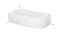 Produktbild: BetteLux Oval IV Silhouette Eck-Badewanne 185x85x45cm, 2 Rückenschrägen, Einbau