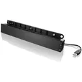 Produktbild: Lenovo USB Soundbar Schwarz 2.0 Kanäle 2,5 W - Schwarz