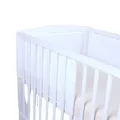 Produktbild: Babylux Nestchen AIR Babybett Bettumrandung Umrandung 3D 150cm 180cm 210cm Atmungsaktiv (Weiß, 1 x 210cm)