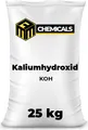 Produktbild: MRM CHEMICALS Kaliumhydroxid 25 kg Potassium Hydroxide KOH Ätzkali für Seife Bleichmittel Reinigungsmittel Batterien Farbstoffen Industrie