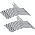 Produktbild: Momex - 24 Metall Premium Kleiderbügel aus Edelstahl, rostfrei und rutschfest, hochwertig und robust - Silber