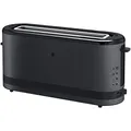 Produktbild: WMF Küchenminis Langschlitztoaster 2 Scheiben mit Brötchenaufsatz, Toaster schmal, XXL, Bagel-Funktion, 7 Bräunungsstufen, 900W, Toaster edelstahl matt, schwarz