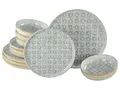 Produktbild: CreaTable 24087 Serie Uno Emiliana Grau 12-tlg Teller Set Geschirrset 4 Personen