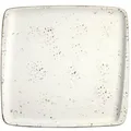 Produktbild: 6x Bonna Grain Moove Vintage Retro Platte rechteckig 27x25cm 2cm hoch Weiß Creme Braun Porzellan GRAMOV34KR Servierplatten Speise Geschirr