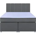 Produktbild: Boxspringbett - silver- H3 - Bonell-Federkern - 140x200 cm