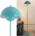 Produktbild: Nordisches Design Stehlampe Türkis Inspiration „Blumentopf“ und Parabolsockel E27 Fassung für Wohnzimmer Esszimmer Schlafzimmer