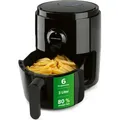 Produktbild: GOURMETmaxx Heißluftfritteuse 3l  8 verschiedene Programme zum Braten Grillen Rösten fettarme schonende Zubereitung Timer & Abschaltautomatik - Schwarz