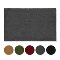Produktbild: Carpido rutschfeste Kokosmatte - 80 x 100 cm Grau - Nachhaltige Naturfaser für den überdachten Außenbereich - 100% Kokos Fußmatte - Türmatte Eingang