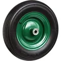 Produktbild: Wiltec - Rad 3.50-8 370-380 X 80-100 Mm 120 Kg, Schubkarren Komplettrad Mit Metallfelge, Winkelventil, Luftreifen Für Sackkarre, Bollerwagen U.a .