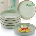 Produktbild: Sänger Rio Minze | Pastaschalen 6 teilig, 6x Nudel Schalen aus Steingut, Schüssel Set spülmaschinenfest mikrowellenfest kratzfest, große Schüssel mintgrün 750 ml | VALUE COLLECTION