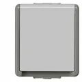 Produktbild: Siemens DELTA fläche IP44 AP dunkelgrau/hellgrau SCHUKO-Steckdose 10/16A 250V DELTA Flächenprogramm IP44