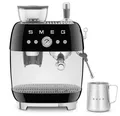 Produktbild: SMEG Espressomaschine Siebträger Kaffeemaschine schwarz EGF03BLEU