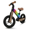 Produktbild: COIL Fahrrad-Laufrad, Lauflernrad, Kinderlaufrad, Rutscher, Balance Bike, Nylonrahmen mit LED-Licht, Eva-Reifen, Gewicht: 3,05 kg, ab 2 Jahren (Schwarz/Beige)