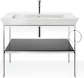Produktbild: Duravit Waschtisch-Konsole White Tulip 98,4x45cm, Me, bo, HTH re, steingrau hgl